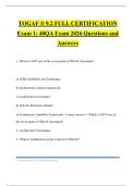 TOGAF &reg; 9&period;2 FULL CERTIFICATION Exam 1&colon; 40QA Exam 2026 Questions and Answers