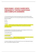 N320 EXAM 1&comma; STUDY GUIDE WITH FREQUENTLY TESTED QUESTIONS AND COMPLETE ANSWERS