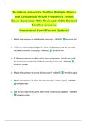Terraform Associate Verified Multiple Choice  and Conceptual Actual Frequently Tested  Exam Questions With Reviewed 100&percnt; Correct  Detailed Answers   Guaranteed Pass&excl;&excl;Current Update&excl;&excl; 