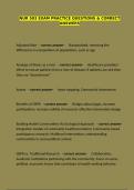 NUR 503 Exam practice questions & correct answers