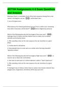 AST104 Assignments 4-6 Exam Questions  and Answers  