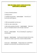 NUR 503 final Exam 1 with 48 actual questions & answers