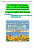 Test Bank - Evidence-Based Practice For Nurses&colon; Appraisal And Application Of Research 6th Edition &lpar; Nola A&period; Schmidt &comma; 2024&rpar; All Chapters&period;
