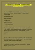 NR 503 Epidemiology Final exam questions & correct answers&vert; graded A&plus;