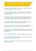 ASTRONOMY SCIENCE OLYMPIAD QUESTIONS AND ANSWERS UPDATED 2025&sol;2026 A COMPLETE EXAM SOLUTION WITH CORRECT DETAILED ANSWERS GRADED A&plus; FOR SUCCESS