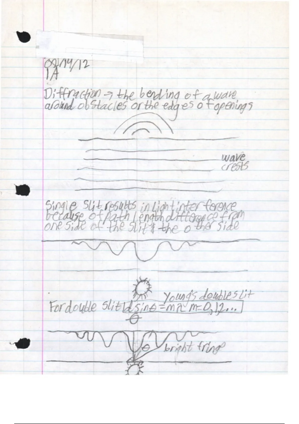 AP Physics Notes on Diffraction - Physics - Stuvia US