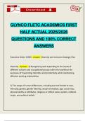 GLYNCO FLETC ACADEMICS FIRST HALF ACTUAL 2025&sol;2026 QUESTIONS AND 100&percnt; CORRECT ANSWERS