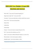 RMI 2302 Nyce Module 1 Exam 2026 Questions and Answers