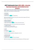 ARRT Radiography Exam 2026 &ndash; Accurate Real Exam Questions and Verified Correct Answers