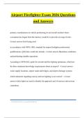 Airport Firefighter Exam 2026 Questions and Answers
