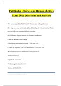Pathfinder - Duties and Responsibilities Exam 2026 Questions and Answers