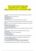  310T EXAM QUESTIONS AND ANSWERS WITH CORRECT SOLUTIONS LATEST TOP SCORE 2025