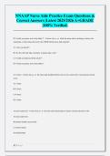 NNAAP Nurse Aide Practice Exam Questions & Correct Answers &vert;Latest 2025&sol;2026 A&plus;GRADE &vert;100&percnt; Verified&period;