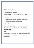 Chapter-by-Chapter Test Bank for Calculating Drug Dosages 3rd Ed — Dimensional Analysis, Unit Conversions, NCLEX & Clinical Prep