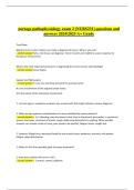 Portage Pathophysiology Exam 1 &ndash;2 Verified Questions with Correct Detailed Solutions &lpar;2026&sol;2027&comma; A&plus; Grade&rpar; Quiz bundles 