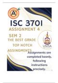 ISC3701 Assignment 4 PORTFOLIO (COMPLETE ANSWERS) Semester 2 2025 - DUE 30 September 2025 ; 100% correct solutions and explanations