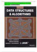 Solution Manual for Data Structures and Algorithms in Java 6th Edition by  Michael T. Goodrich, Roberto Tamassia Verified Chapters 1 - 15, Complete  Newest Version|ALL CHAPTERS, GRADE A+,100%  PASS