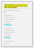 NURS 5334&sol;NURS 5334 &ndash; Chamberlain University College &vert;Final Exam Questions & Correct Answers &lpar;100&percnt; Verified&rpar; &vert;2025&sol;2026&period;