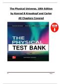 The Physical Universe &lpar;18th Edition&comma; Konrad B&period; Krauskopf & Arthur Beiser&comma; Carter&rpar; &ndash; Complete Test Bank for All Chapters