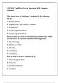 ANP 652&colon; Final Test Review Questions With Complete Solutions