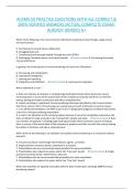 ACAMS 50 PRACTICE QUESTIONS WITH ALL CORRECT & 100&percnt; VERIFIED ANSWERS&vert;ACTUAL COMPLETE EXAM&vert; ALREADY GRADED A&plus;