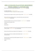 EPIC CLN251-252 EXAM STUDY QUESTIONS WITH CORRECT ANSWERS 2025