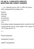 CIS 486 Ch&period; 3 EXAM WITH COMPLETE QUESTIOND AND CORRECT ANSWERS
