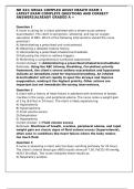 NR 341&sol; NR341 COMPLEX ADULT HEALTH EXAM 1 LATEST EXAM COMPLETE QUESTIONS AND CORRECT ANSWERS&vert;ALREADY GRADED A &plus;