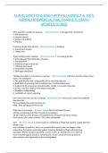 ACAMS SANCTIONS EXAM WITH ALL CORRECT & 100&percnt; VERIFIED ANSWERS&vert;ACTUAL COMPLETE EXAM&vert; UPDATED TO PASS
