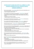 ACAMS STUDY GUIDE 2026 WITH ALL CORRECT & 100&percnt; VERIFIED ANSWERS&vert;ACTUAL COMPLETE EXAM&vert; ALREADY GRADED A&plus;