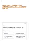 GLEIM EXAM 1 &lpar;COMPILED&rpar; 509 QUESTIONS WITH ACTUAL SOLUTIONS 202&sol;26&excl;&excl;