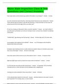 Maine State Inspection Class B Test Questions and Correct Answers&period;
