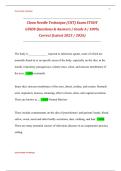 Clean Needle Technique &lpar;CNT&rpar; Exam STUDY  GUIDE Questions & Answers &vert; Grade A &vert; 100&percnt;  Correct &lpar;Latest 2025 &sol; 2026&rpar;  