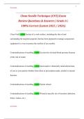 Clean Needle Technique &lpar;CNT&rpar; Exam  Review Questions & Answers &vert; Grade A &vert;  100&percnt; Correct &lpar;Latest 2025 &sol; 2026&rpar;  