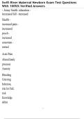 Swift River Maternal Newborn Exam Test Questions With 100&percnt;&percnt; Verified Answers  &bull;&Tab;