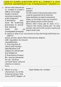CAMS-FCI DUMPS QUESTIONS WITH ALL CORRECT & 100&percnt; VERIFIED ANSWERS&vert;&vert;ACTUAL EXAM&vert;&vert;ALREADY GRADED A&plus;