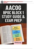 BPOC Block 1 Questions and Answers &ndash; AACOG