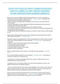 CAMS STUDY PRACTICE EXAM&colon; MARKED FOR REVIEW WITH ALL CORRECT & 100&percnt; VERIFIED ANSWERS&vert; ACTUAL COMPLETE EXAM&vert;ALREADY GRADED A&plus;