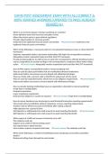 CAMS POST ASSESSMENT EXAM WITH ALL CORRECT & 100&percnt; VERIFIED ANSWERS&vert;UPDATED TO PASS&vert;ALREADY GRADED A&plus;