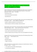 Phase One Questions and Answers 100&percnt; Graded to Pass&period;