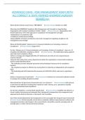 ADVANCED CAMS - RISK MANAGEMENT EXAM WITH ALL CORRECT & 100&percnt; VERIFIED ANSWERS&vert;ALREADY GRADED A&plus;