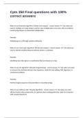 Cpts 350 Final questions with 100&percnt; correct answers