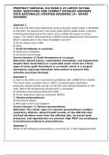 PROPHECY SURGICAL ICU EXAM A V3 LATEST ACTUAL EXAM  QUESTIONS AND CORRECT DETAILED ANSWERS WITH RATIONALES &lpar;VERIFIED ANSWERS&rpar; &vert;A&plus; GRADE ASSURED