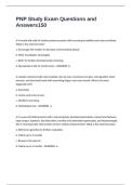 PNP Study Exam Questions and Answers