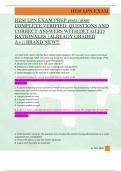 HESI LPN EXAM PREP 2025&sol;2026  COMPLETE VERIFIED  QUESTIONS AND  CORRECT ANSWERS WITH DETAILED  RATIONALES &vert;ALREADY GRADED  A&plus;&vert;&vert;BRAND NEW&excl;&excl;&excl; 