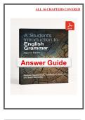 A Student&rsquo;s Introduction to English Grammar &lpar;2nd Edition&comma; 2022 &ndash; Huddleston & Pullum&rpar; &vert; Complete Answer Guide PDF