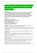 Hamric & Hanson&rsquo;s Advanced Practice Nursing Test Bank 2025 &vert;&vert; 6th Edition &lpar;85 Pages&rpar; with Verified Correct Answers