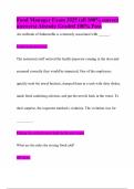 Food Manager Exam 2025 &lpar;all 100&percnt; correct answers&rpar; Already Graded 100&percnt; Pass