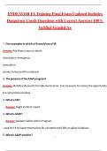 Endeavor FA Training Final Exam Updated 2026 Guide with Dangerous Goods Included Questions with Correct Answers