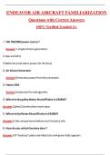 Endeavor Air Aircraft Familiarization 2026 Complete Guide Questions with Correct Answers Pass the Exam&comma; 100&percnt; Verified &lpar;2025 &sol; 2026&rpar; Graded A&plus;